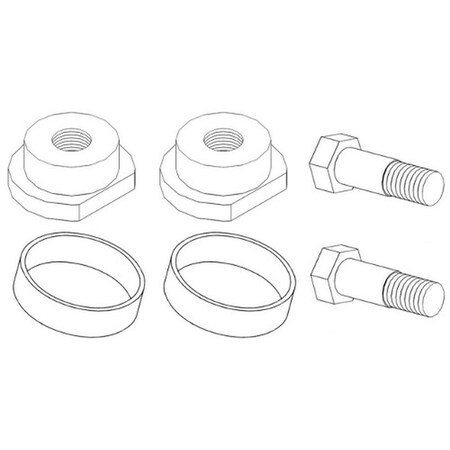 Aic Replacement Parts 533283R1-KIT Steering Trunion Kit Fits Case IH Tractor 766 966 533283R1-KIT